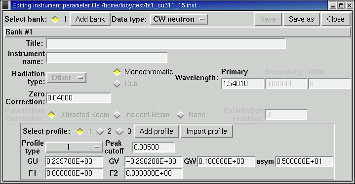 EXPGUI Screen snapshot