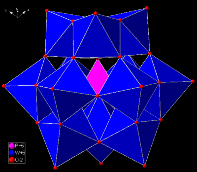 Keggin structure (aquaoxoniumdodecatungstophosphate)