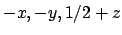 $-x,-y,1/2+z$