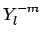 $Y_l^{-m}$