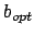 $b_{opt}$