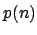 $p(n)$