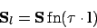\begin{displaymath}{\Sv}_l= {\Sv} \mbox{\rm fn}(\kv\cdot\mathbf{l})\end{displaymath}