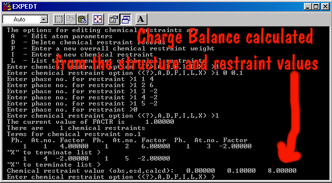 Imbalance in the initial charge balance input