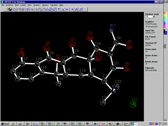 Ortep-3 with a GSAS structure file