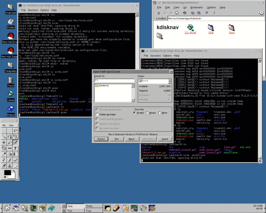 PowderCell installer for Windows running under Wine/Linux