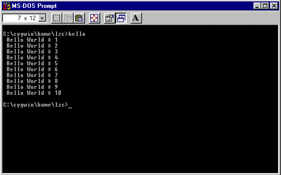 Running a fortran program compiled in cygwin with the CYGWIN1.DLL file in the same working directory