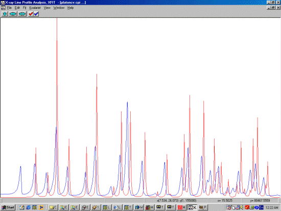 HKL2Powder output and raw powder diffraction data of the bulk sample